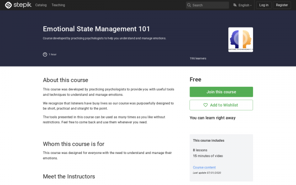 Emotional State Management 101